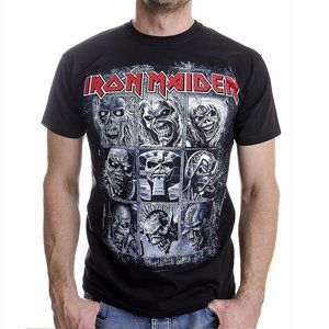 Iron Maiden Nine Eddies Logo metal rock Official L NWT